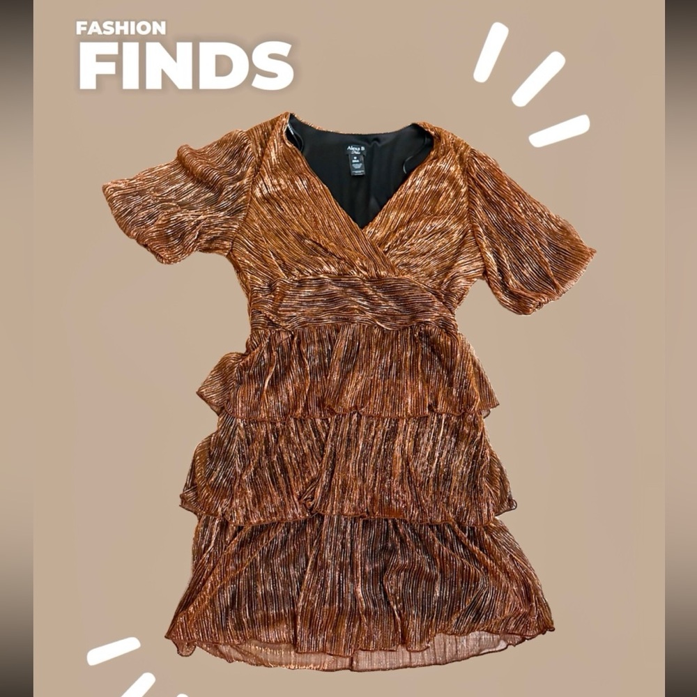 Bronze short dress